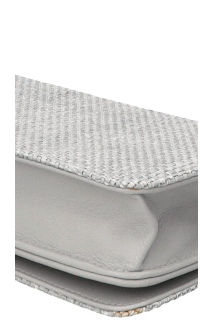 CHANEL Deauville WOC Canvas Leather Grey