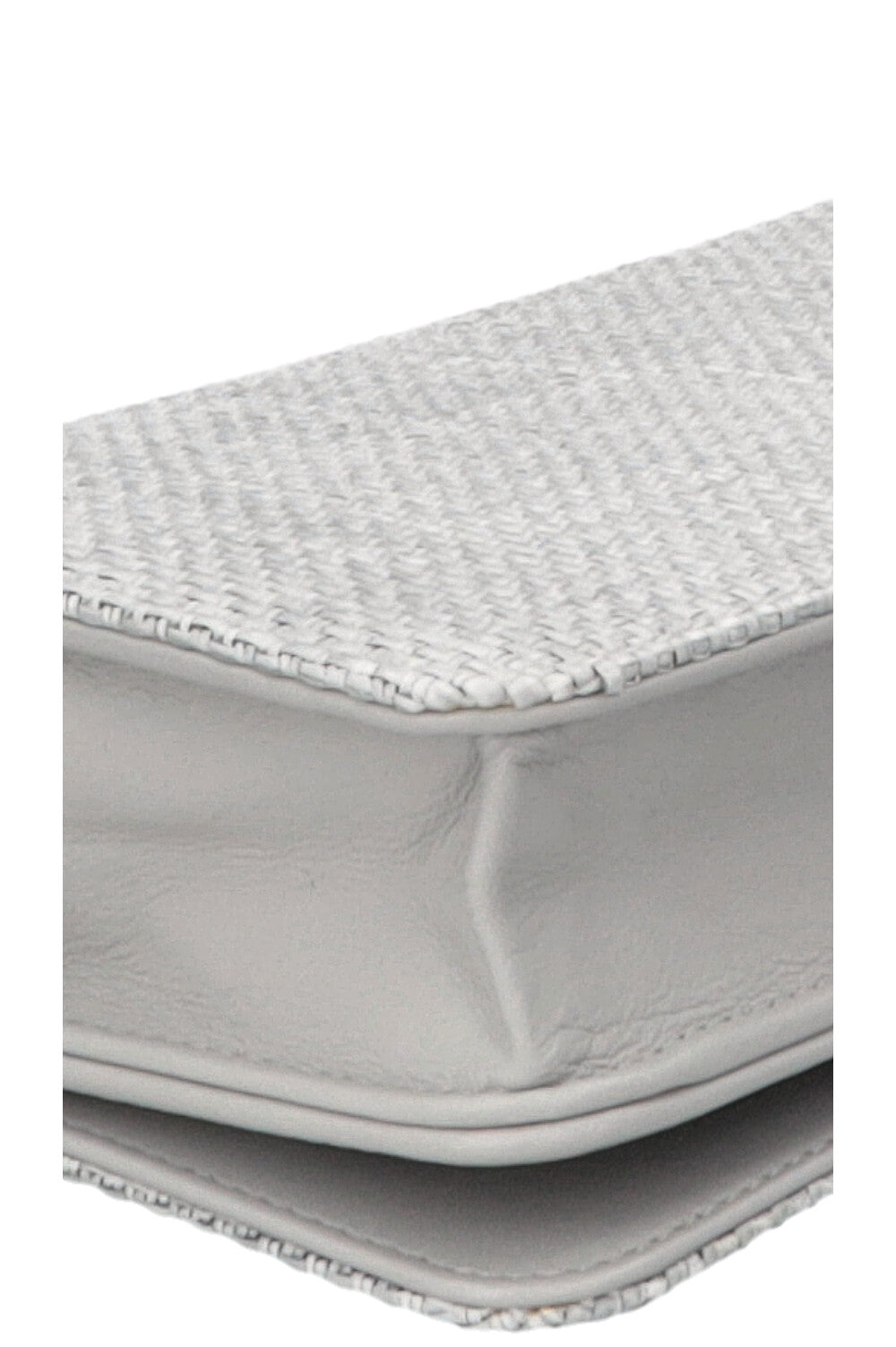CHANEL Deauville WOC Canvas Leather Grey