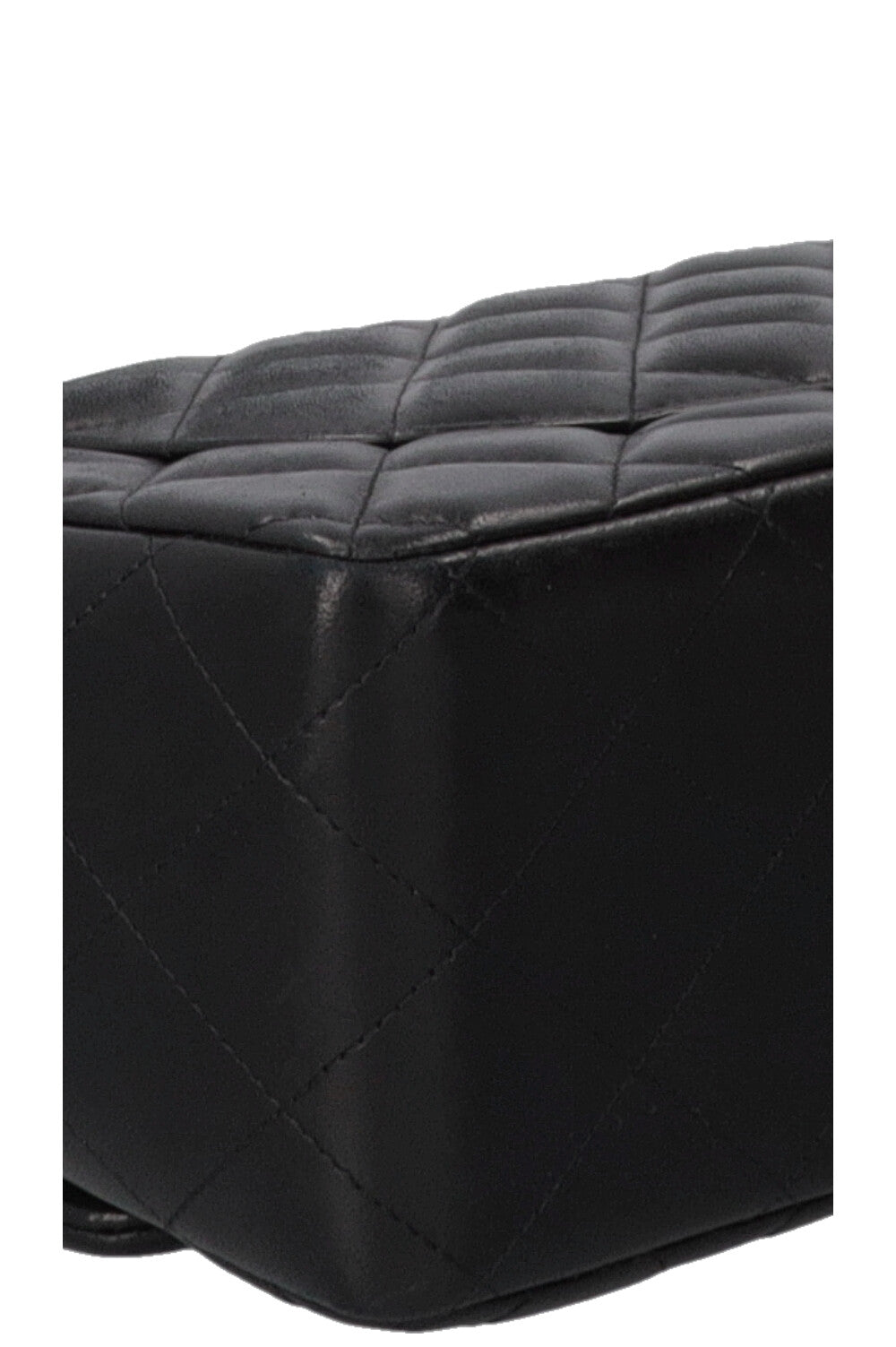 CHANEL Double Flap Bag Grand Modèle Cuir d'Agneau Noir