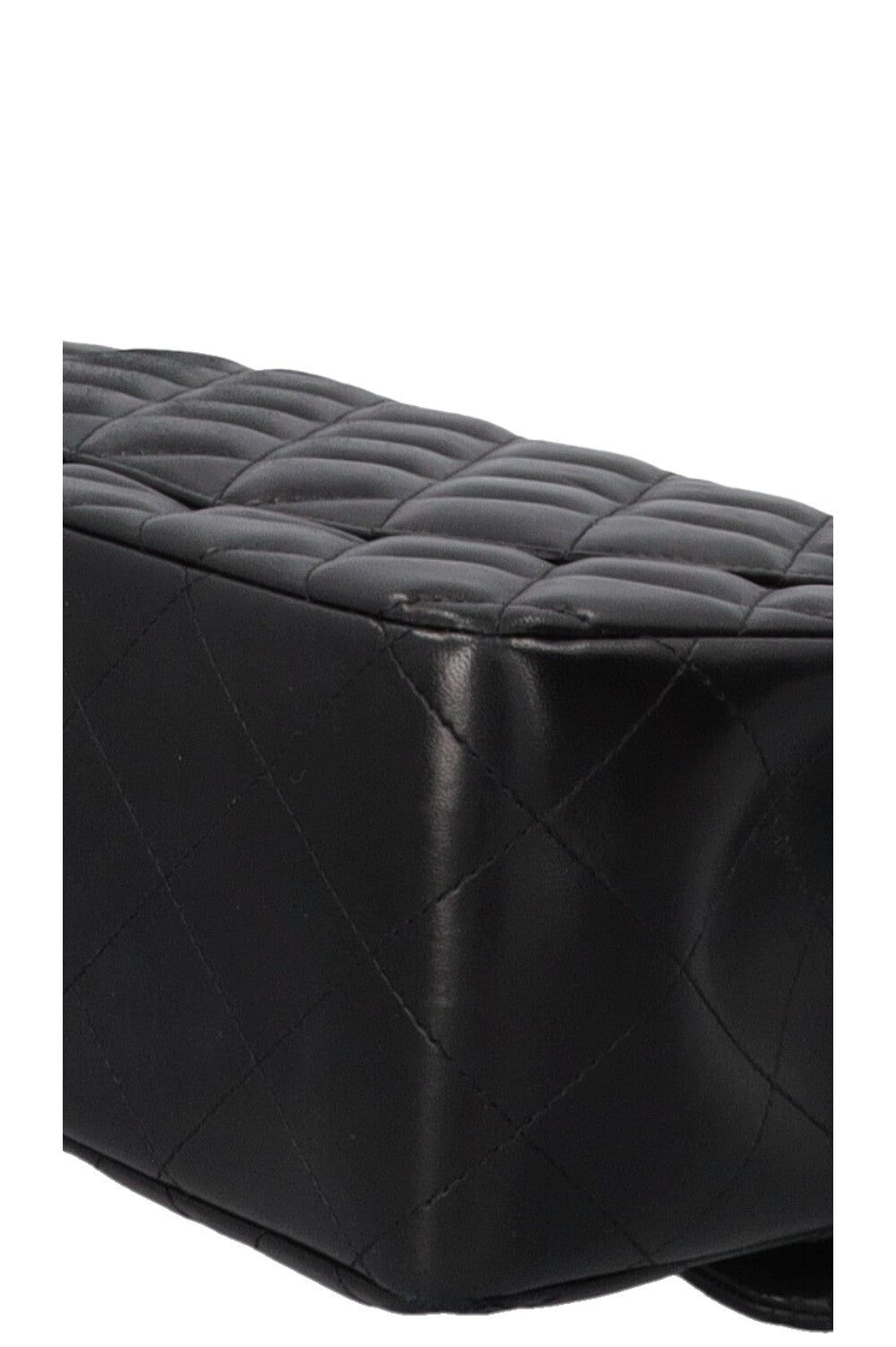 CHANEL Double Flap Bag Grand Modèle Cuir d'Agneau Noir