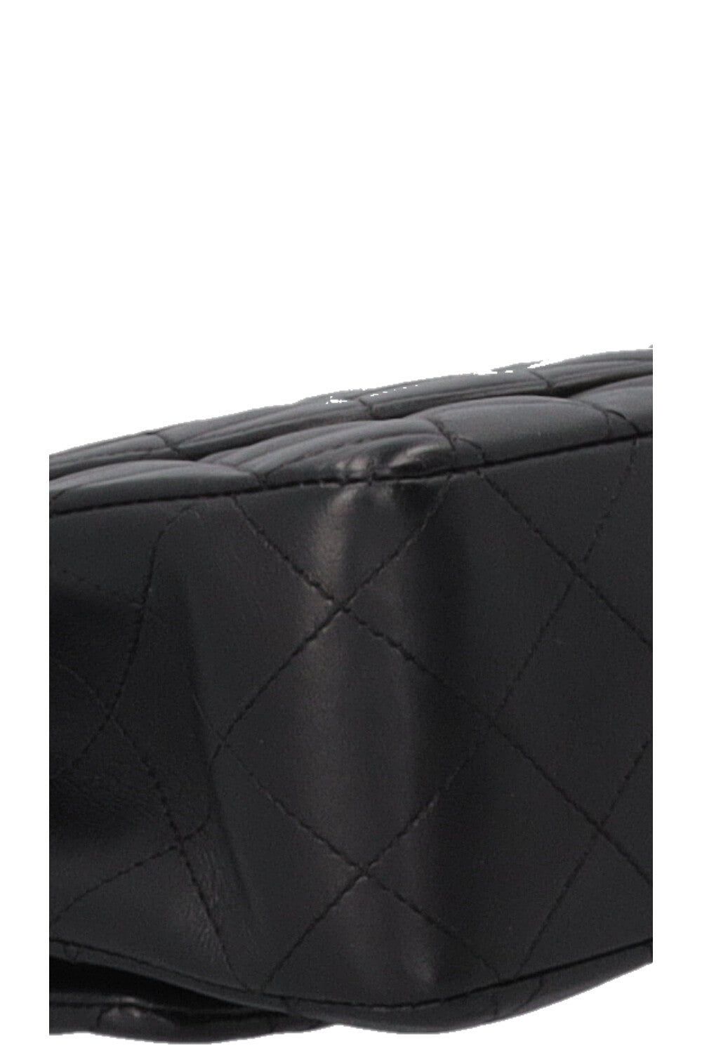 CHANEL Sac à rabat double Medium Cuir Noir