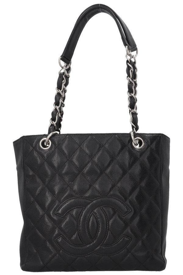 CHANEL PST Caviar Leather Black