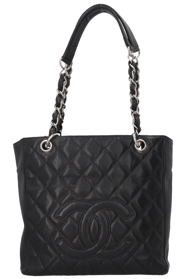 CHANEL PST Caviar Leather Black