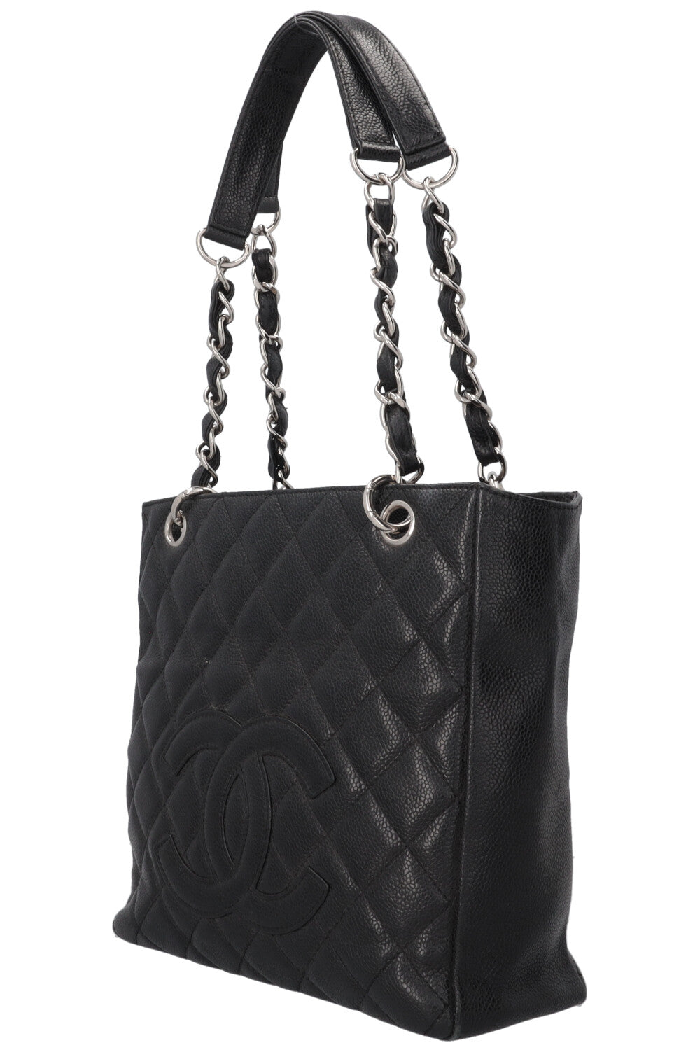 CHANEL PST Caviar Leather Black