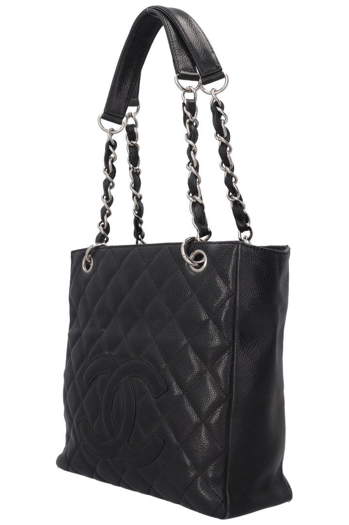 CHANEL PST Caviar Leather Black