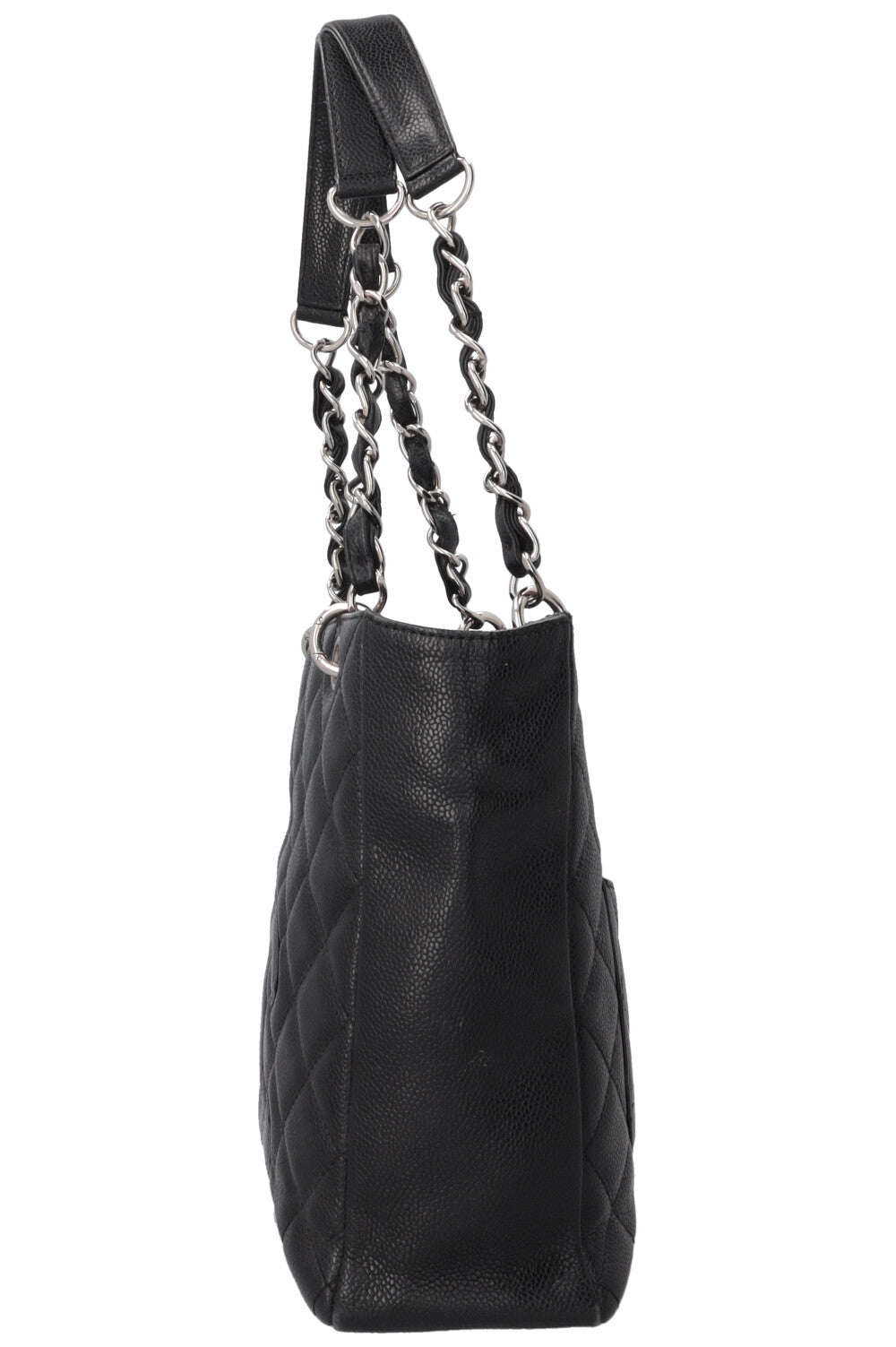 CHANEL PST Caviar Leather Black