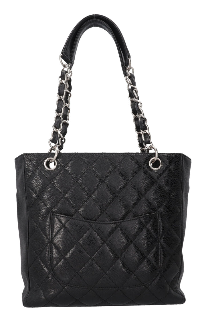 CHANEL PST Caviar Leather Black