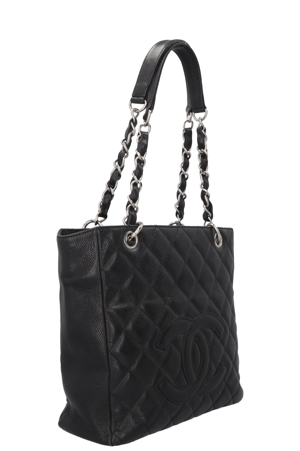CHANEL PST Caviar Leather Black
