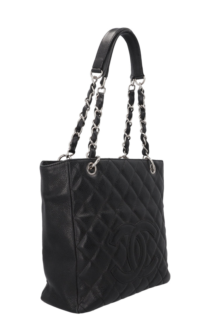 CHANEL PST Caviar Leather Black
