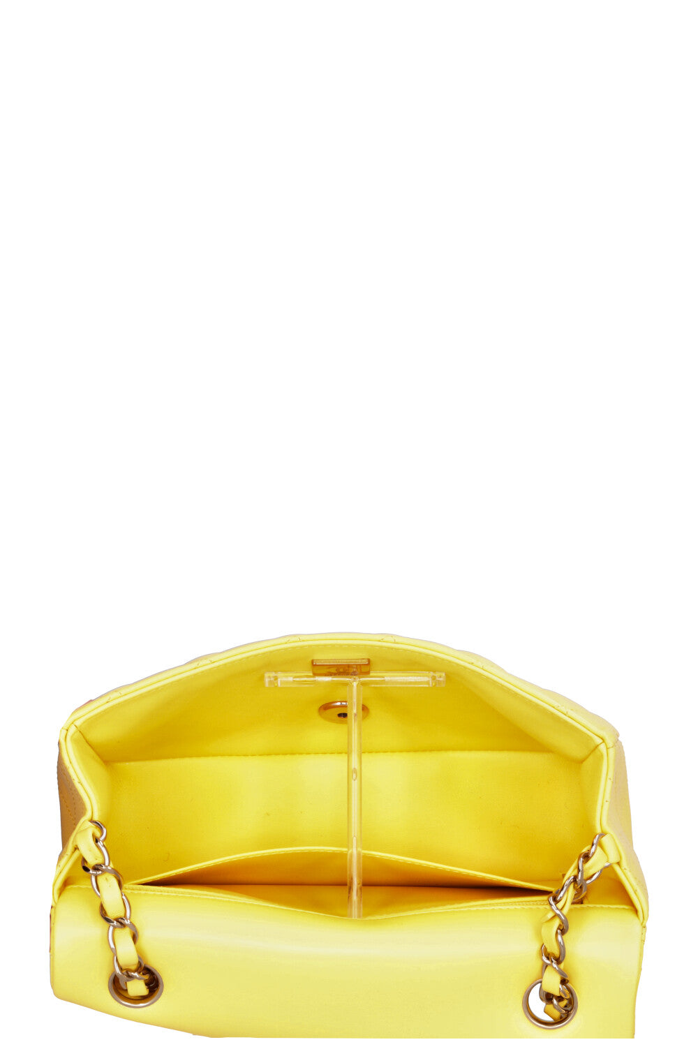 CHANEL Single Flap Bag Yellow