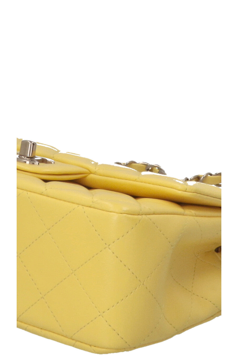 CHANEL Single Flap Bag Yellow