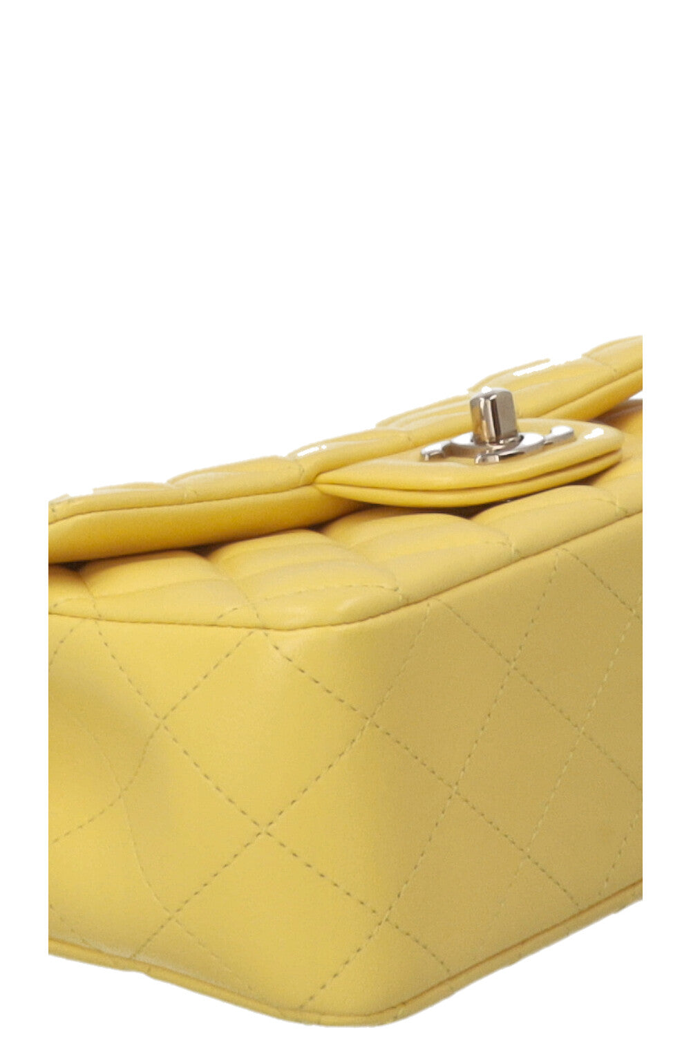 CHANEL Single Flap Bag Yellow