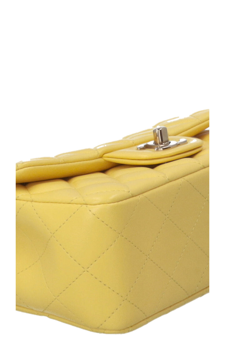 CHANEL Single Flap Bag Yellow