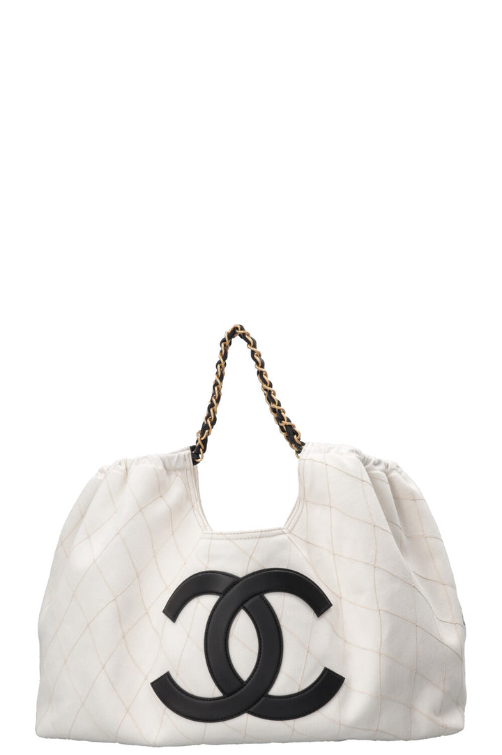 CHANEL by Matthieu Blazy 2026 Small Coco Beach Tote Canvas White