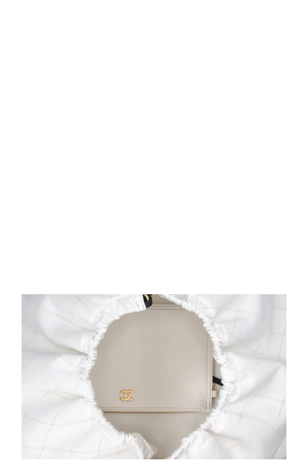 CHANEL by Matthieu Blazy 2026 Small Coco Beach Tote Canvas White