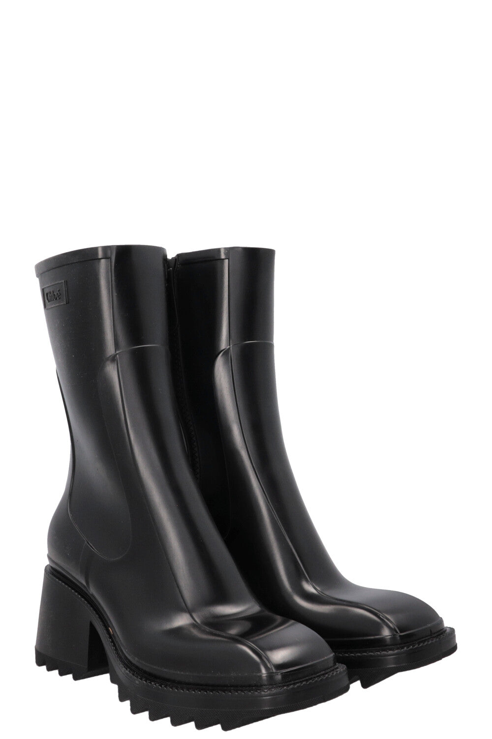 CHLOÉ Betty Rainboots Rubber Black