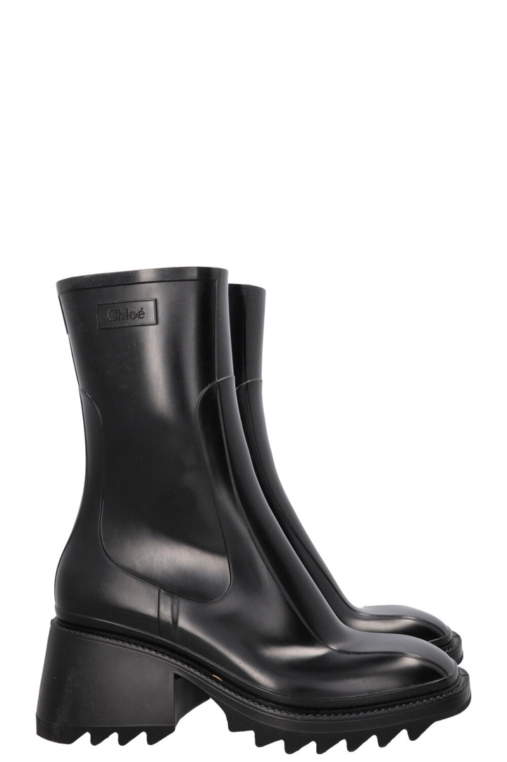 CHLOÉ Betty Rainboots Rubber Black