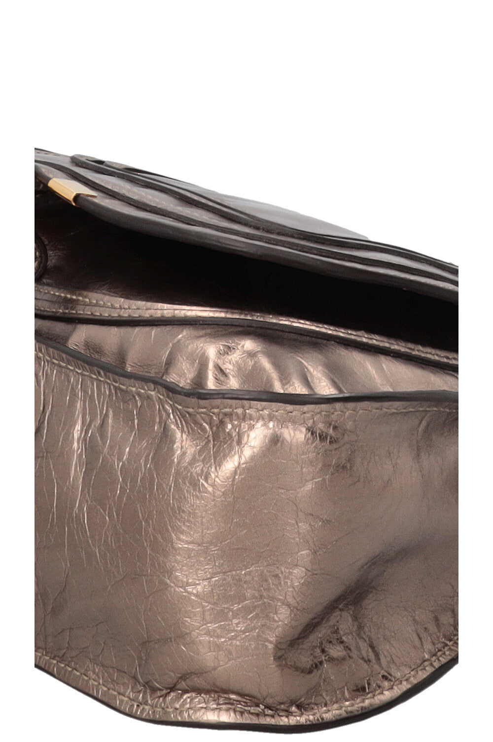 CHLOÉ Sac Double Carry Marcie Small Cuir Bronze