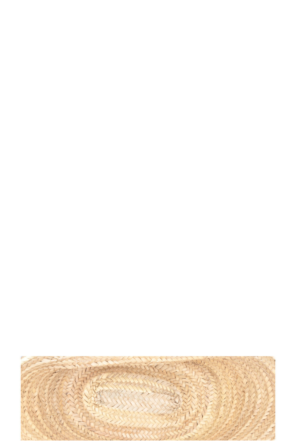 CHLOÉ Marcie Panier moyen en raphia et cuir blanc