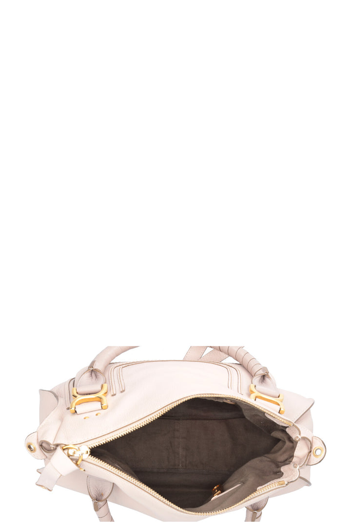 CHLOÉ Marcie Double Carry Bag Medium Nude
