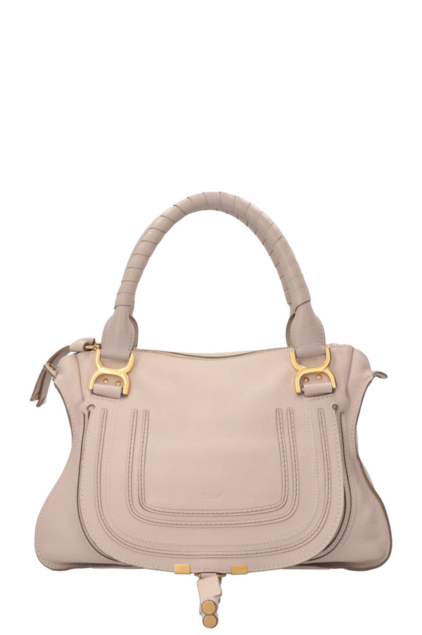 CHLOÉ Marcie Double Carry Bag Medium Nude