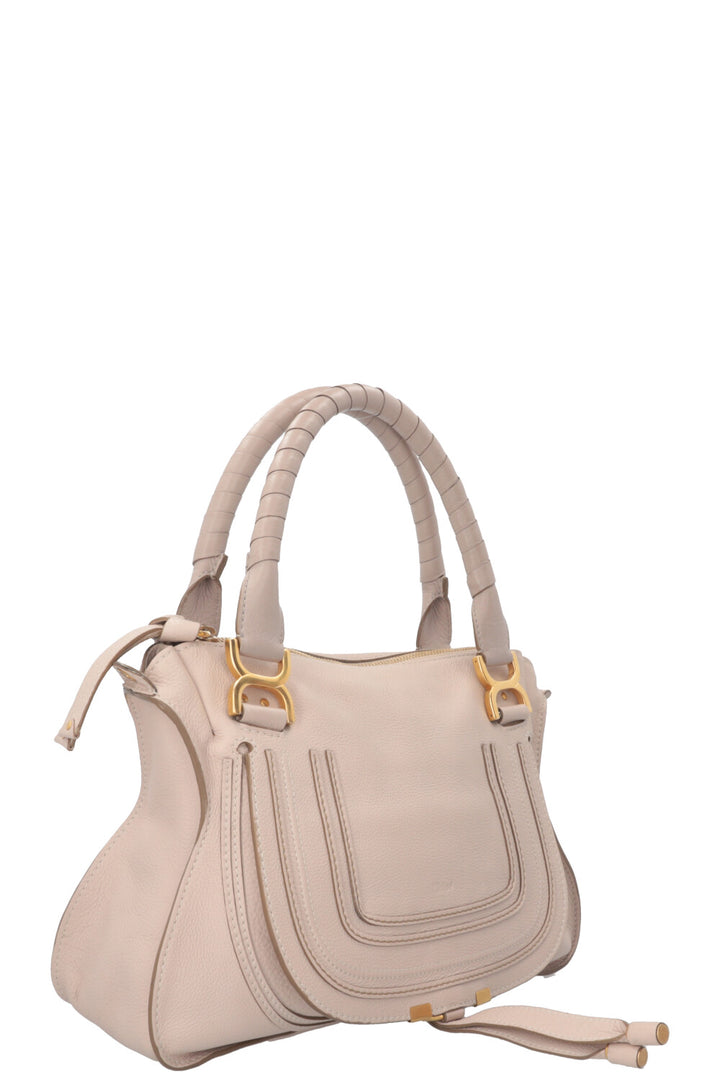 CHLOÉ Marcie Double Carry Bag Medium Nude