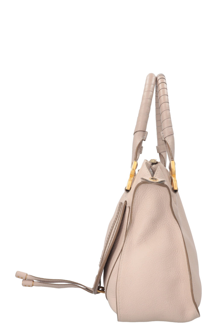 CHLOÉ Marcie Double Carry Bag Medium Nude