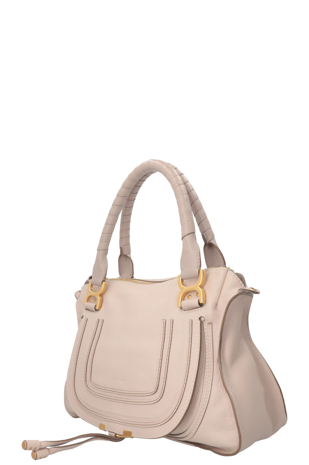 CHLOÉ Marcie Double Carry Bag Medium Nude