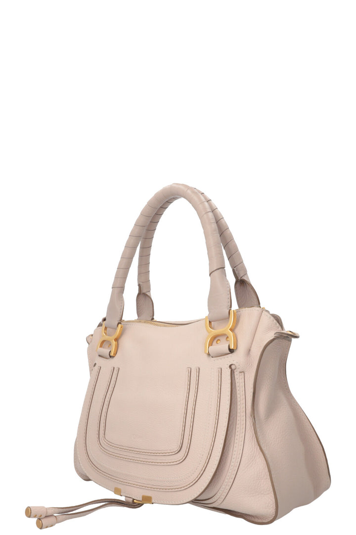 CHLOÉ Marcie Double Carry Bag Medium Nude