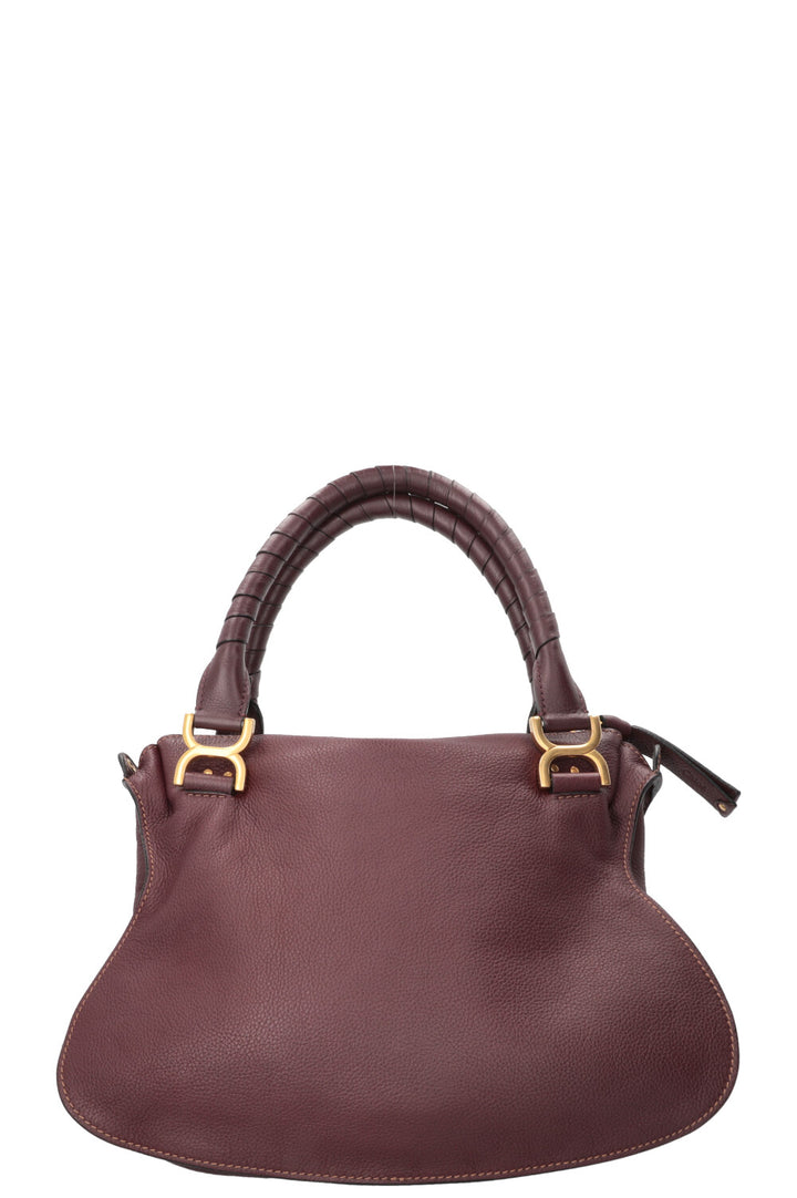 CHLOÉ Marcie Double Carry Medium Bag Bourgogne