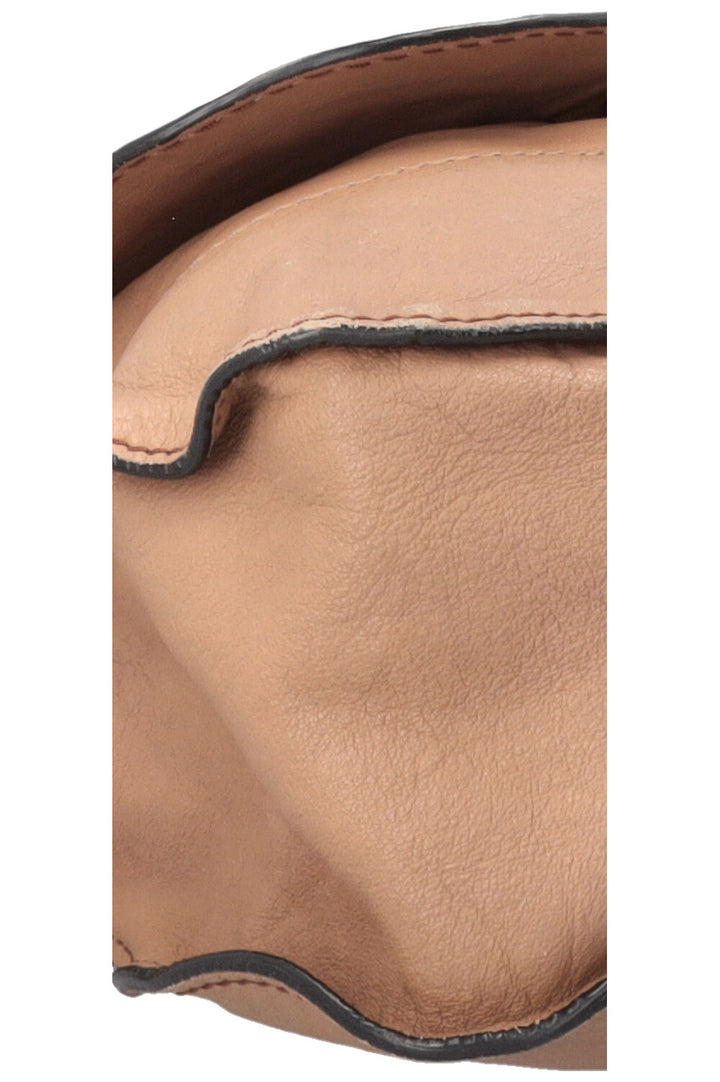 CHLOÉ Marcie Lock Tote Bag Leather Beige
