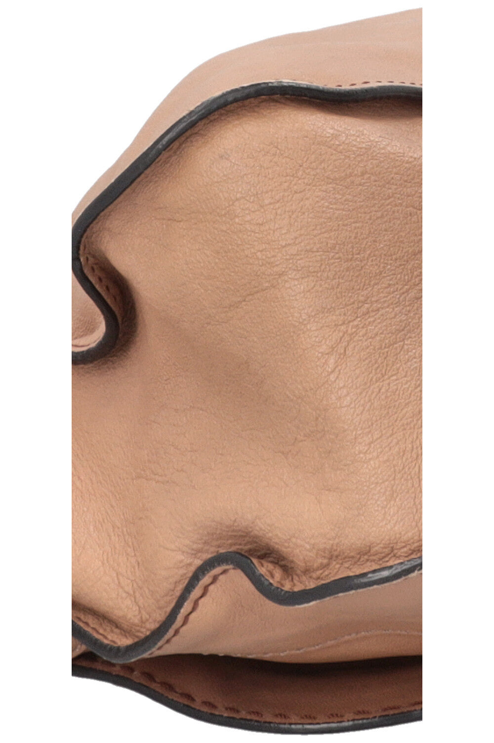 CHLOÉ Marcie Lock Tote Bag Leather Beige