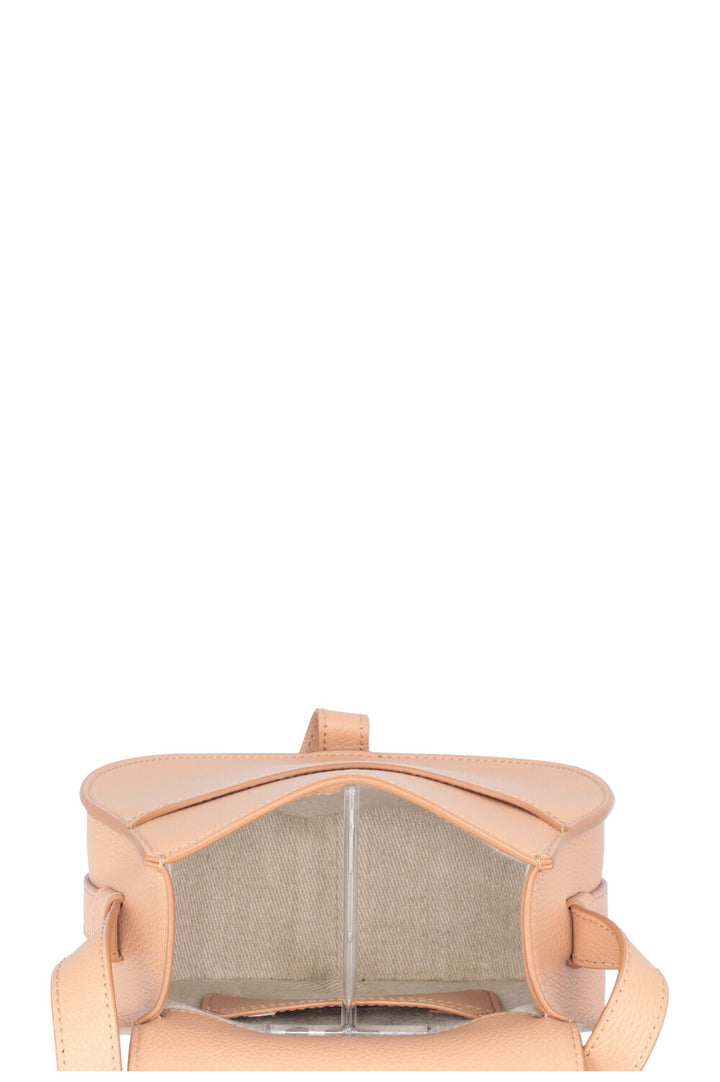 CHLOÉ Marcie Saddle Bag Small Grained Leather Light Tan