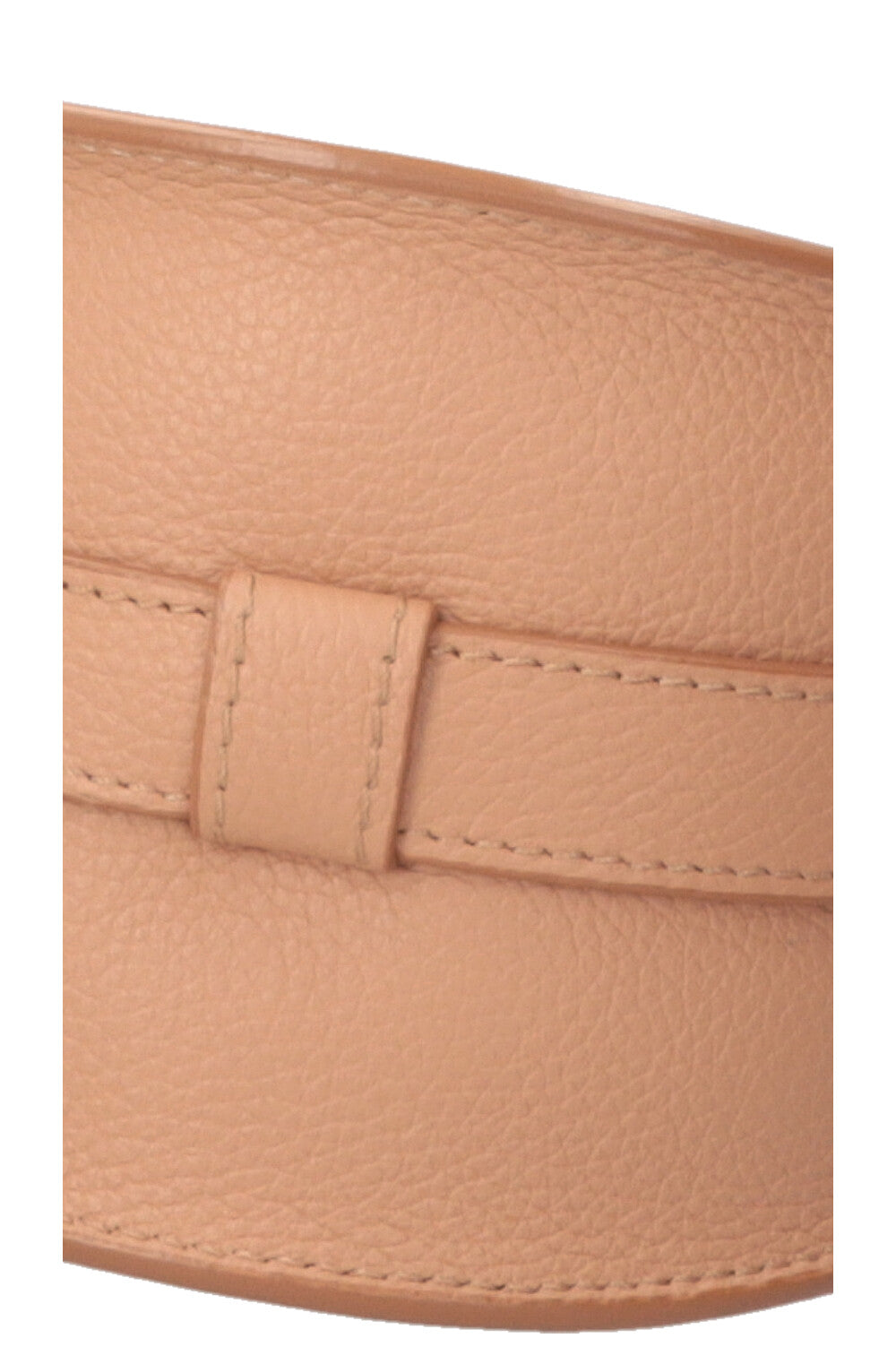 CHLOÉ Marcie Saddle Bag Small Grained Leather Light Tan