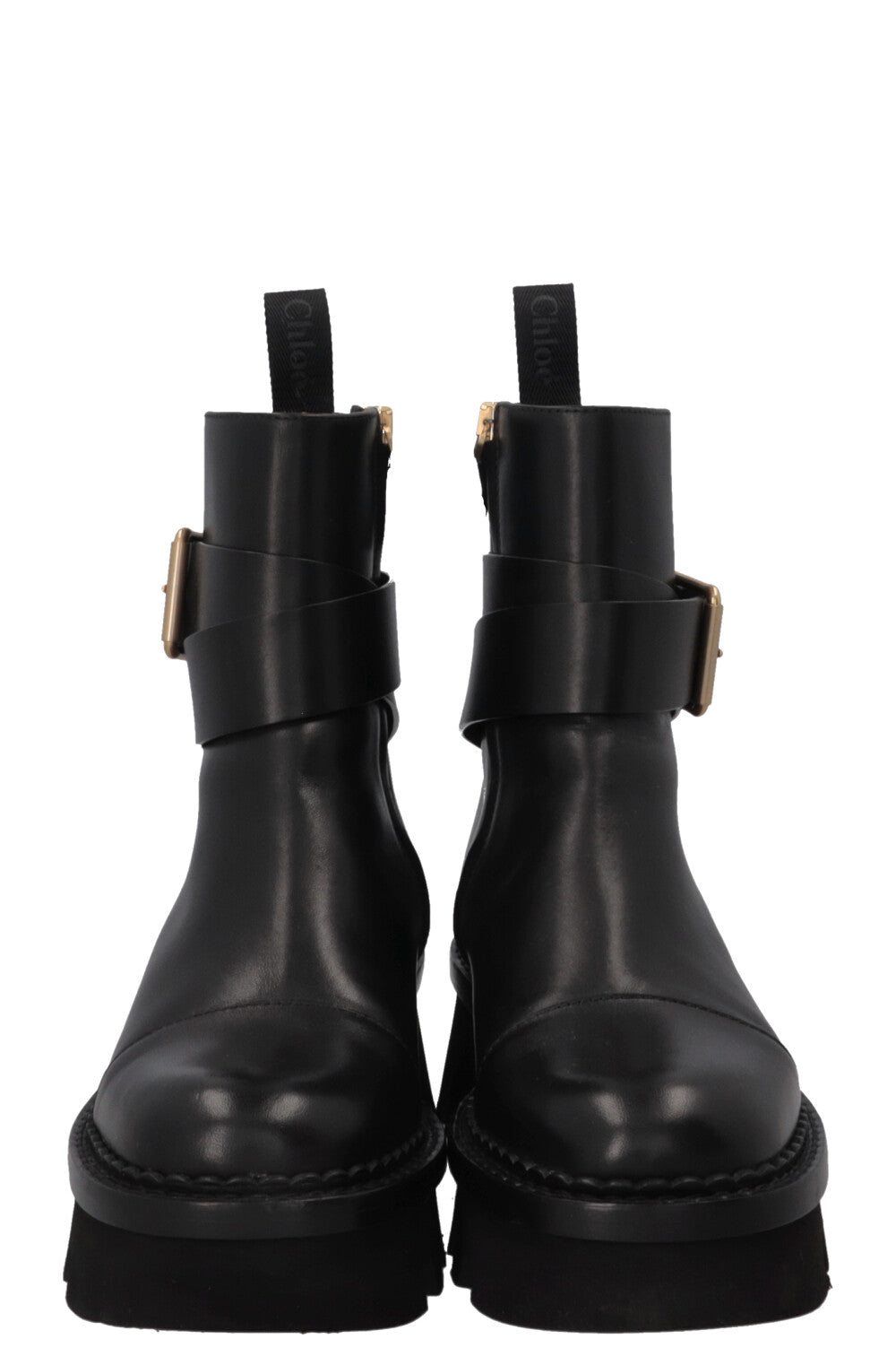 CHLOÉ Owena Ankle Boots Leather Black