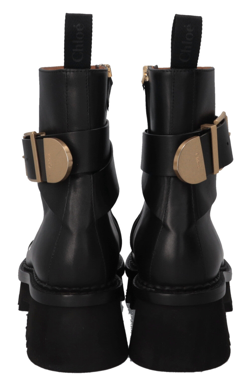 CHLOÉ Owena Ankle Boots Leather Black