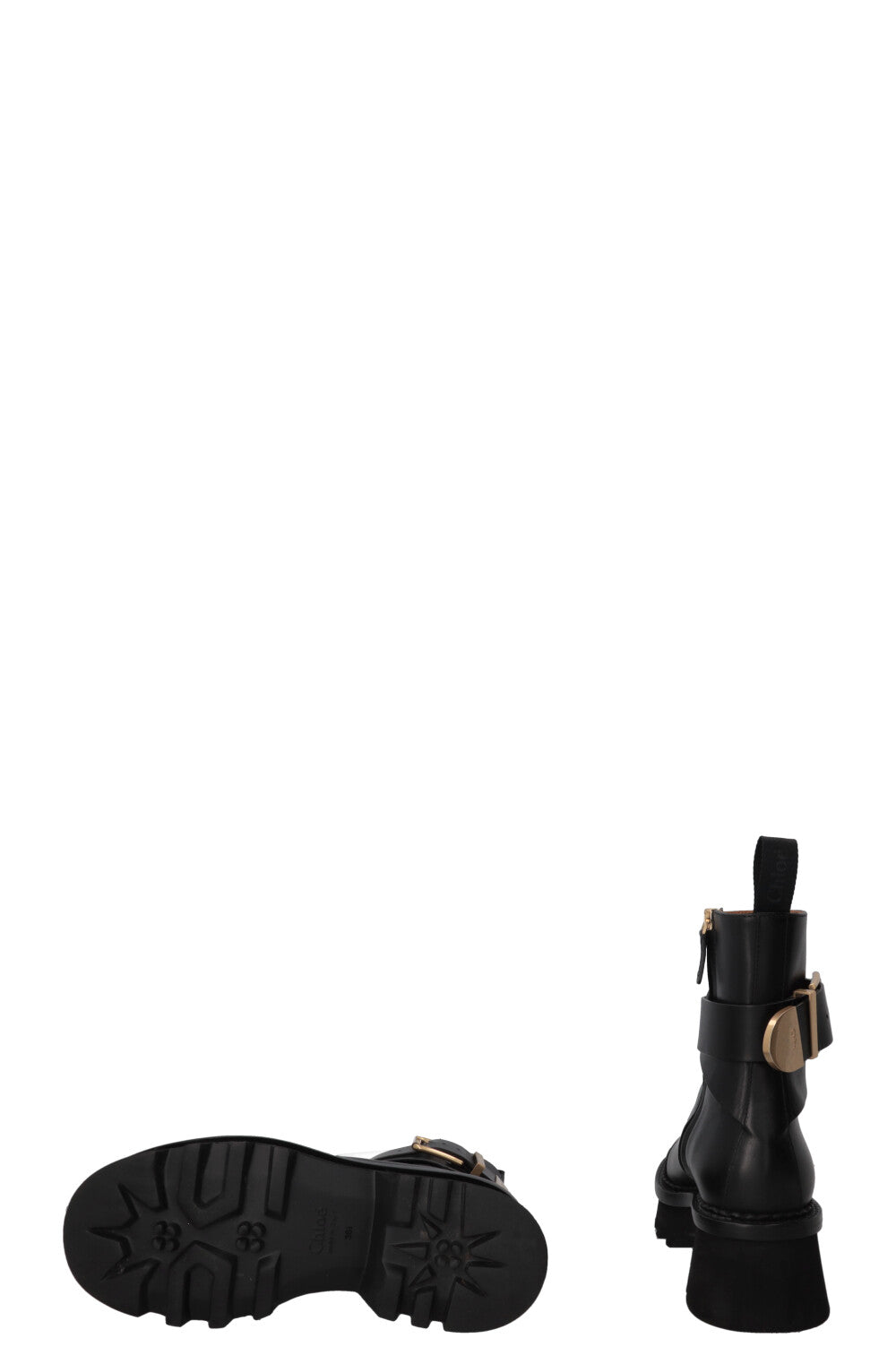 CHLOÉ Owena Ankle Boots Leather Black