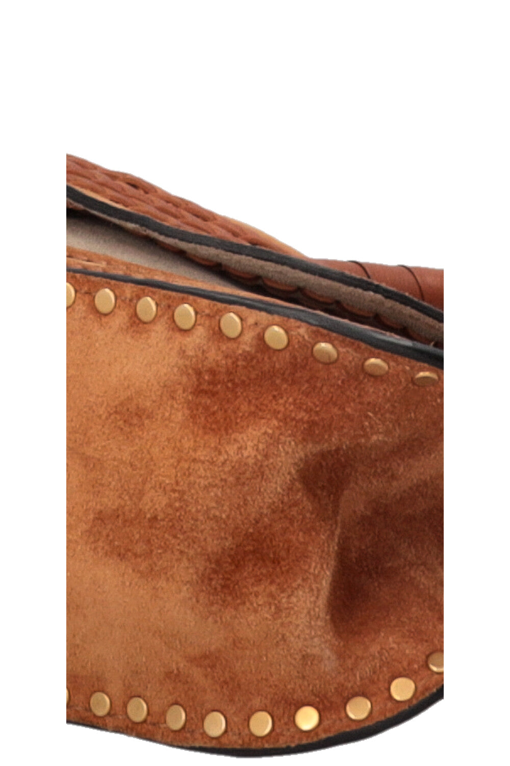 CHLOÉ Small Double Carry Marcie Bag Suede Cognac