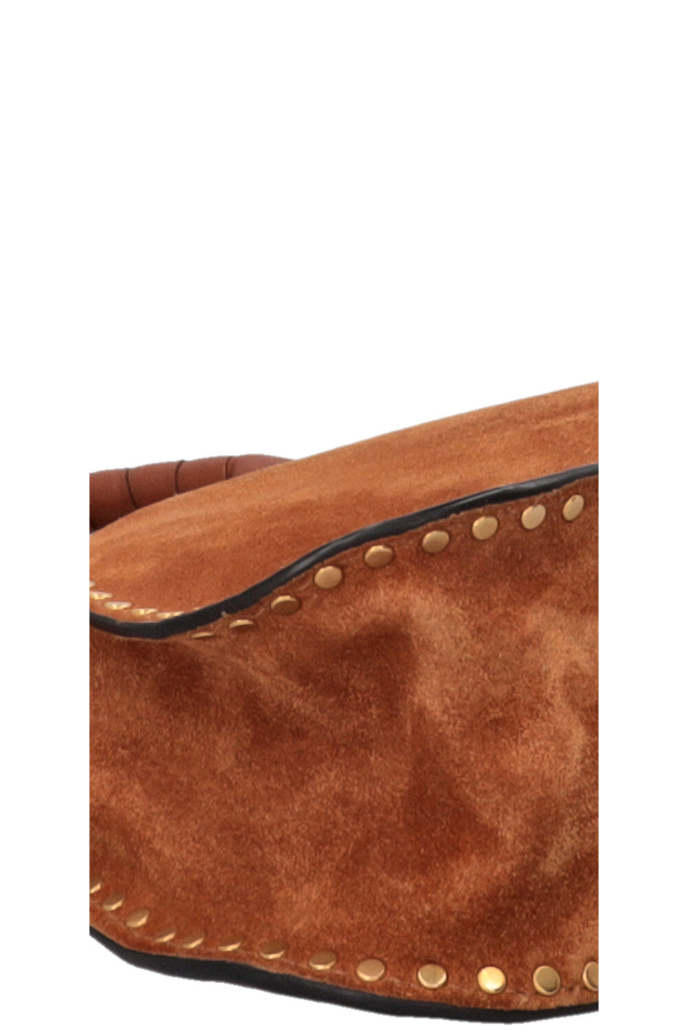 CHLOÉ Small Double Carry Marcie Bag Suede Cognac