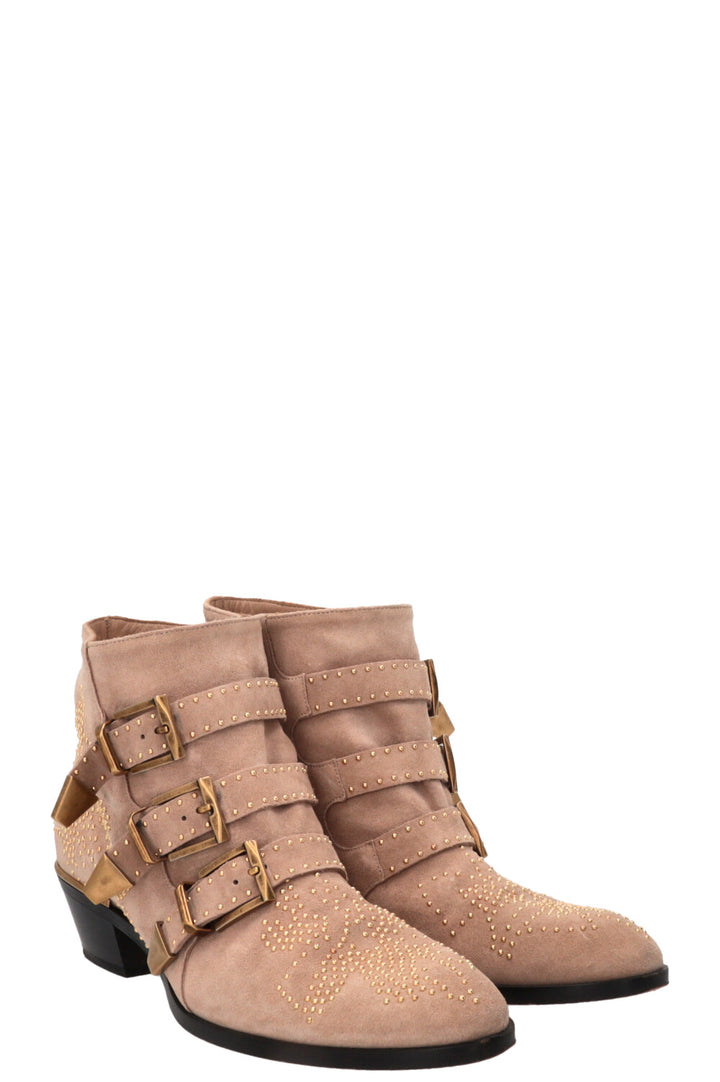 Bottines Susanna CHLOÉ en daim beige