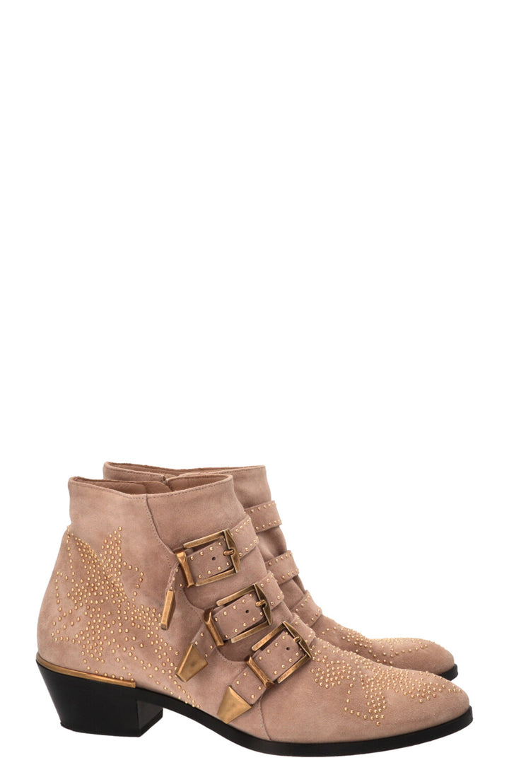 Bottines Susanna CHLOÉ en daim beige