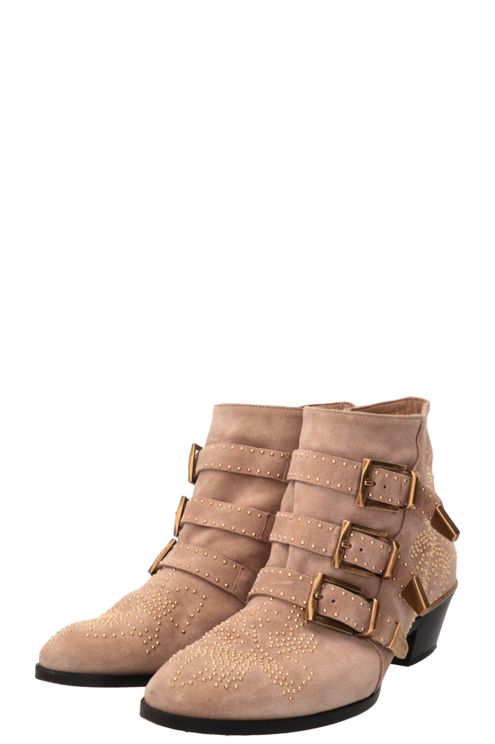Bottines Susanna CHLOÉ en daim beige