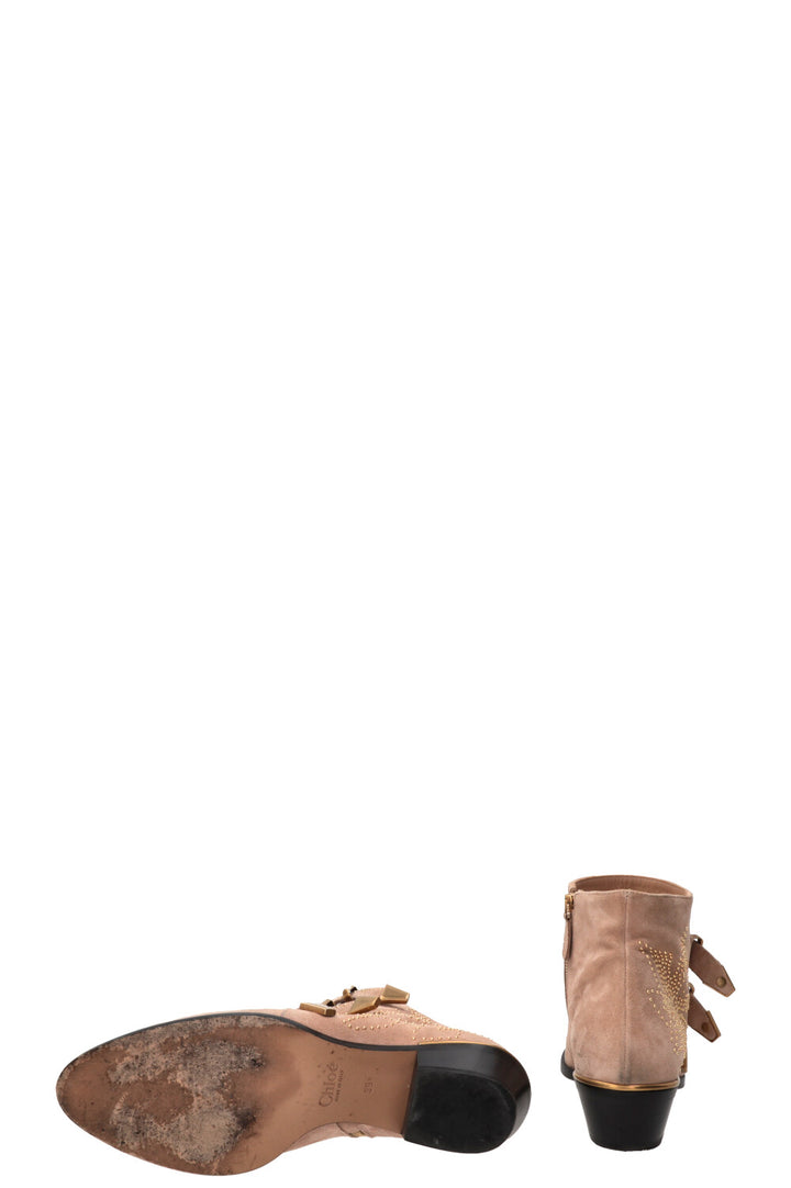 Bottines Susanna CHLOÉ en daim beige