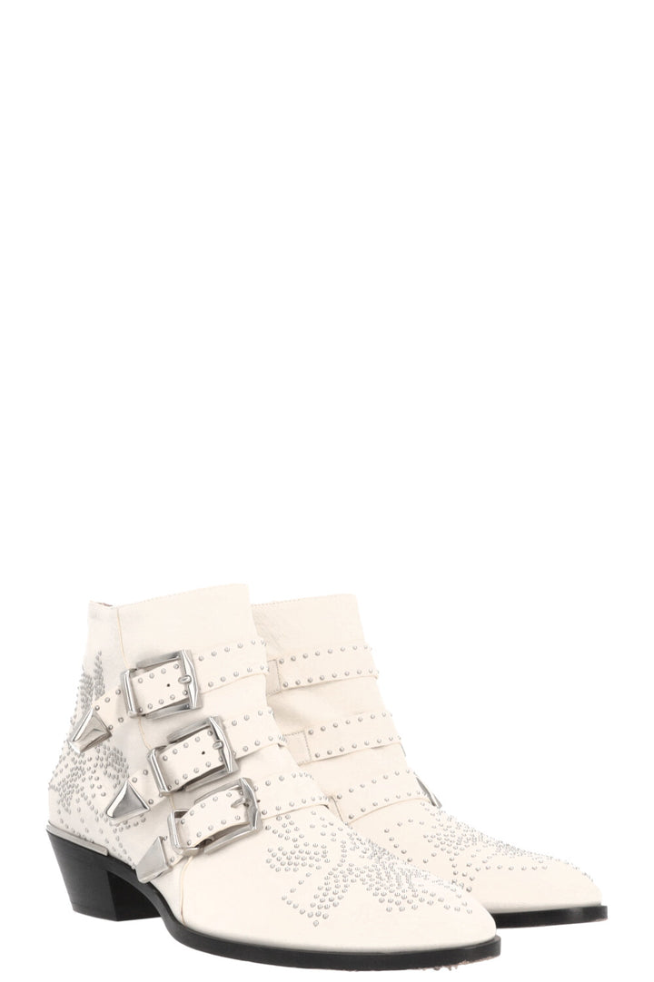 CHLOÉ Susanna Boots Leather White