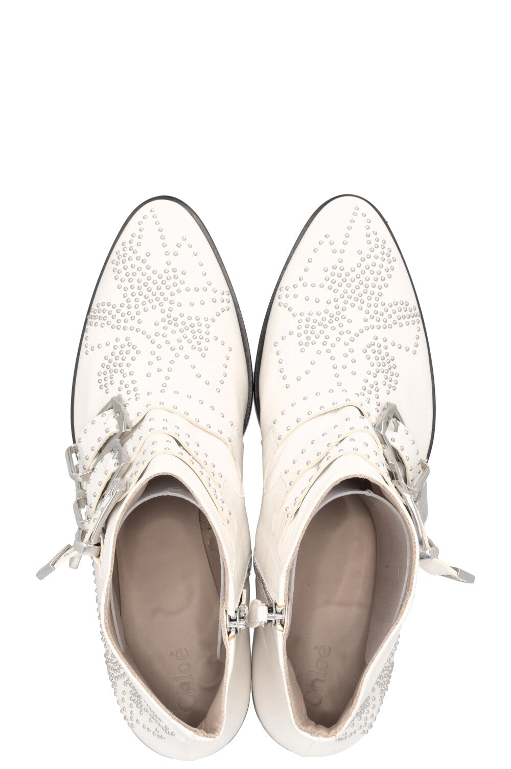 CHLOÉ Susanna Boots Leather White