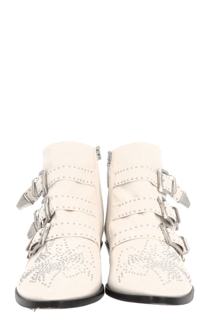 CHLOÉ Susanna Boots Leather White