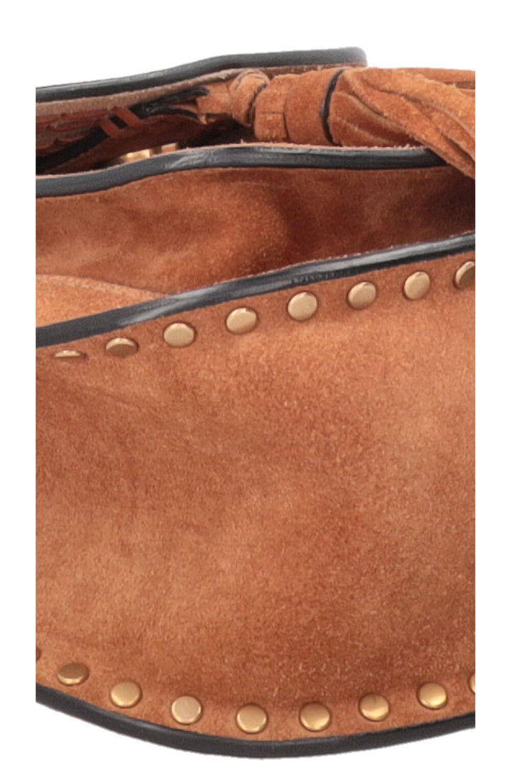 CHLOÉ Hudson Crossbody Bag Small Suede Cognac
