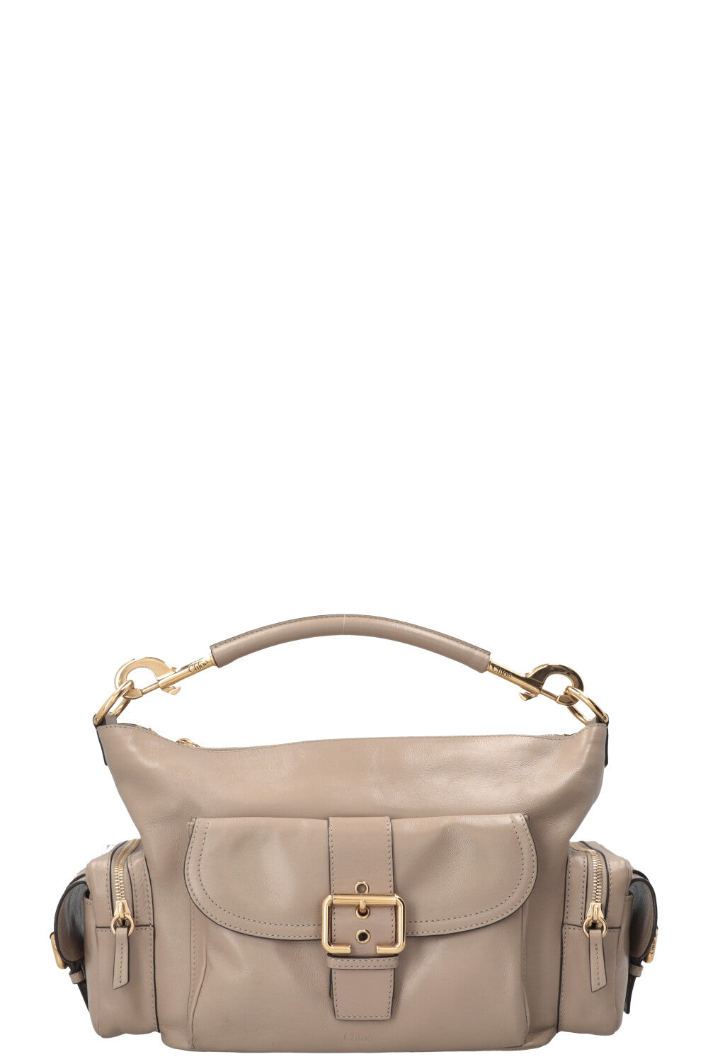 CHLOÉ Small Camera Bag Leather Beige