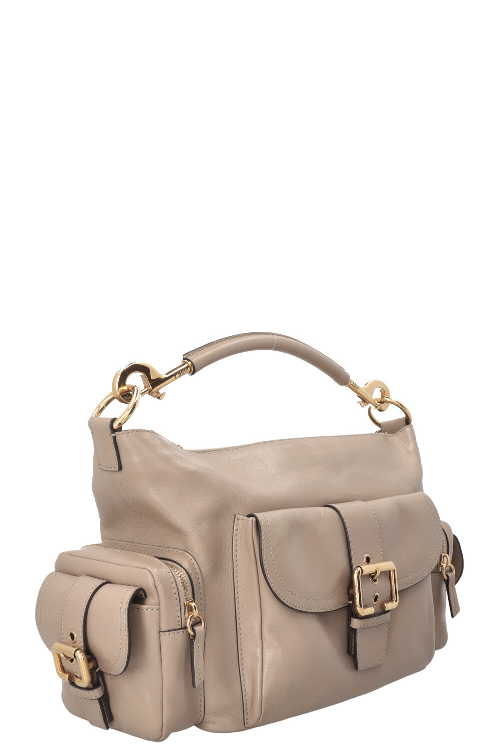 CHLOÉ Small Camera Bag Leather Beige