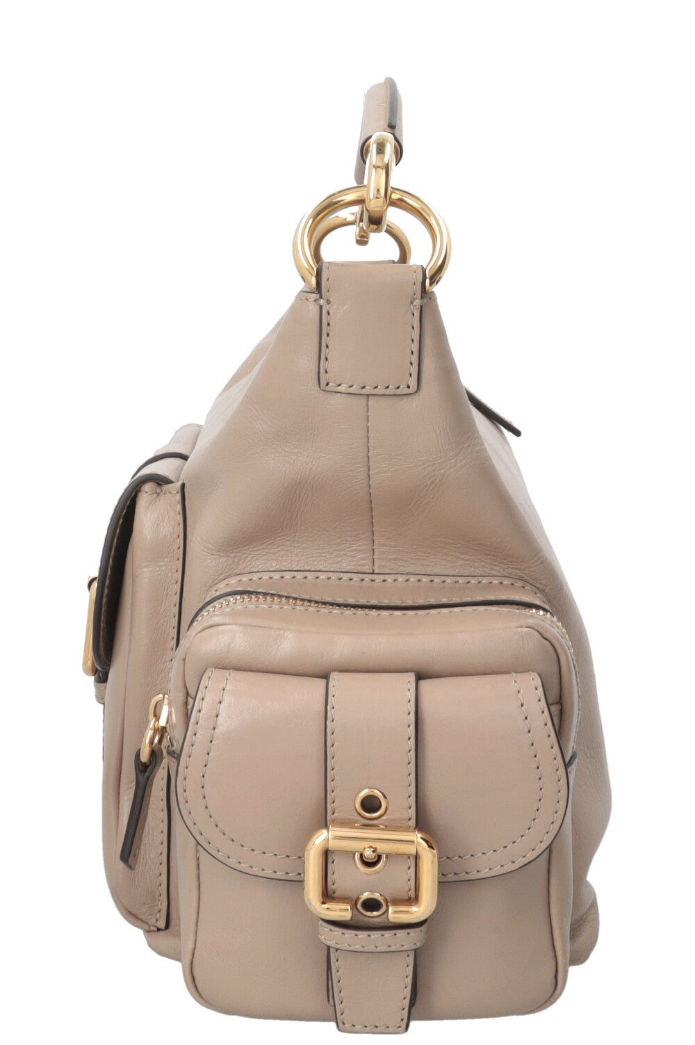 CHLOÉ Small Camera Bag Leather Beige